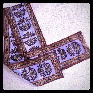 Vintage Scarf Lavender and Brown